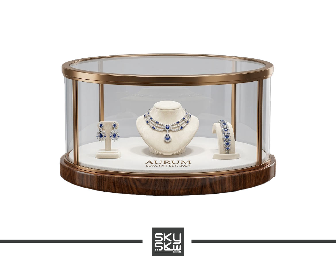 High end round glass cover