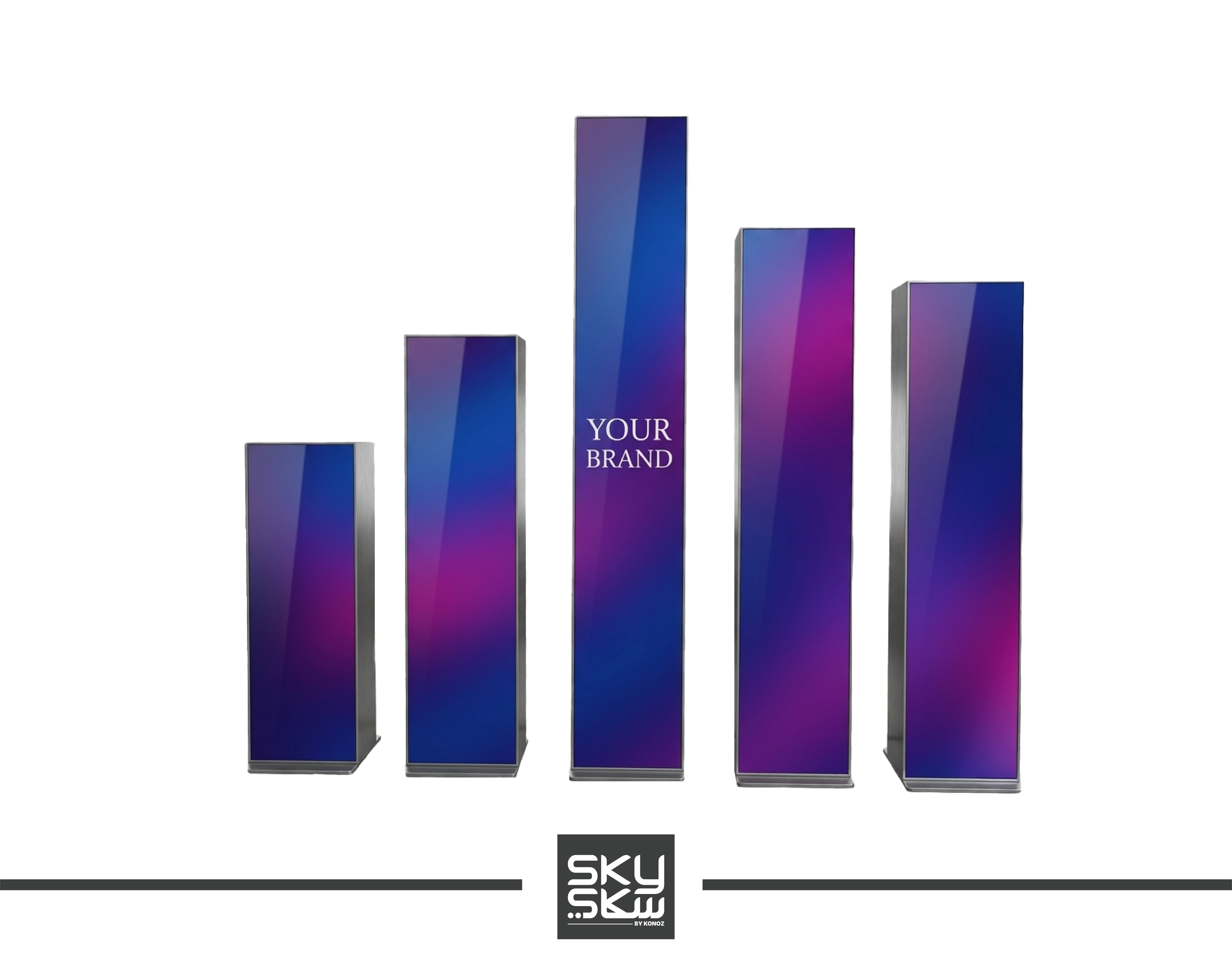 Floor-mounted Long Strip Matrix Creative LED Screen